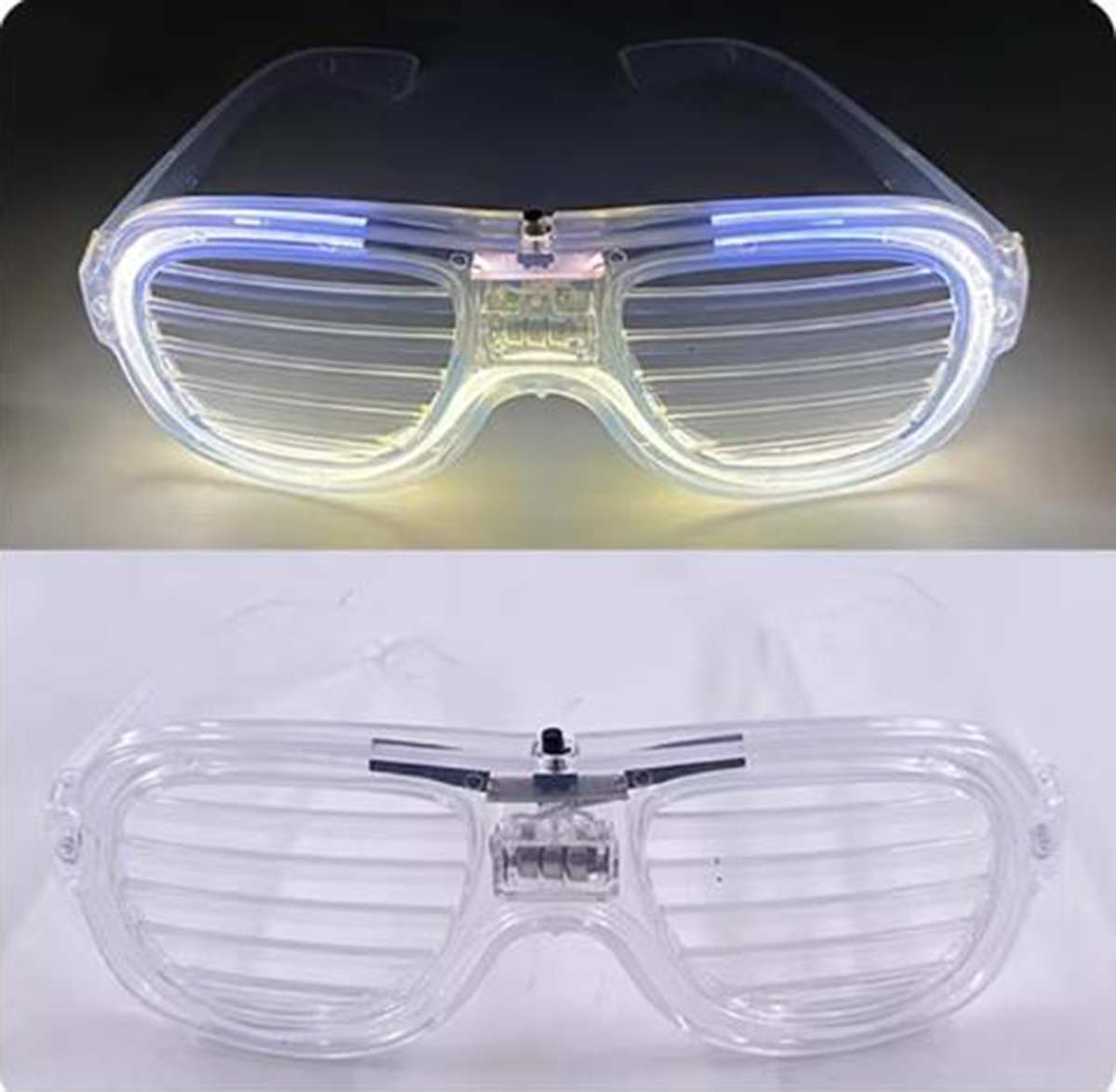 Beyaz Led Işıklı Parti Gözlüğü - Neon Glow Şerit Gözlük 3 Modlu (5271) Beyaz Led Işıklı Parti Gözlüğü - Neon Glow Şerit Gözlük 3 Modlu (5271)