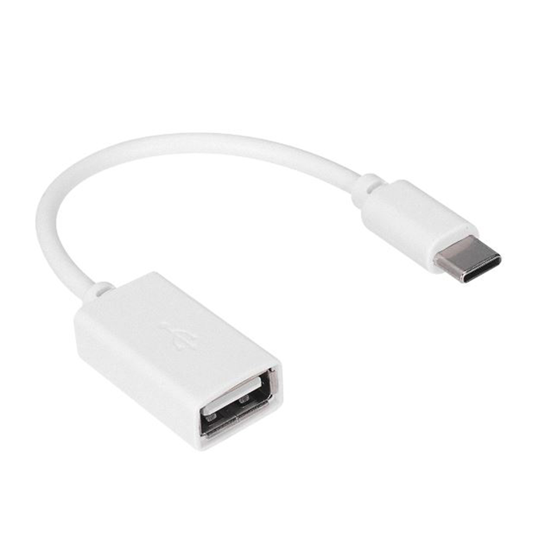 BEYAZ USB DİŞİ TO TYPE-C ERKEK OTG ÇEVİRİCİ (5271)