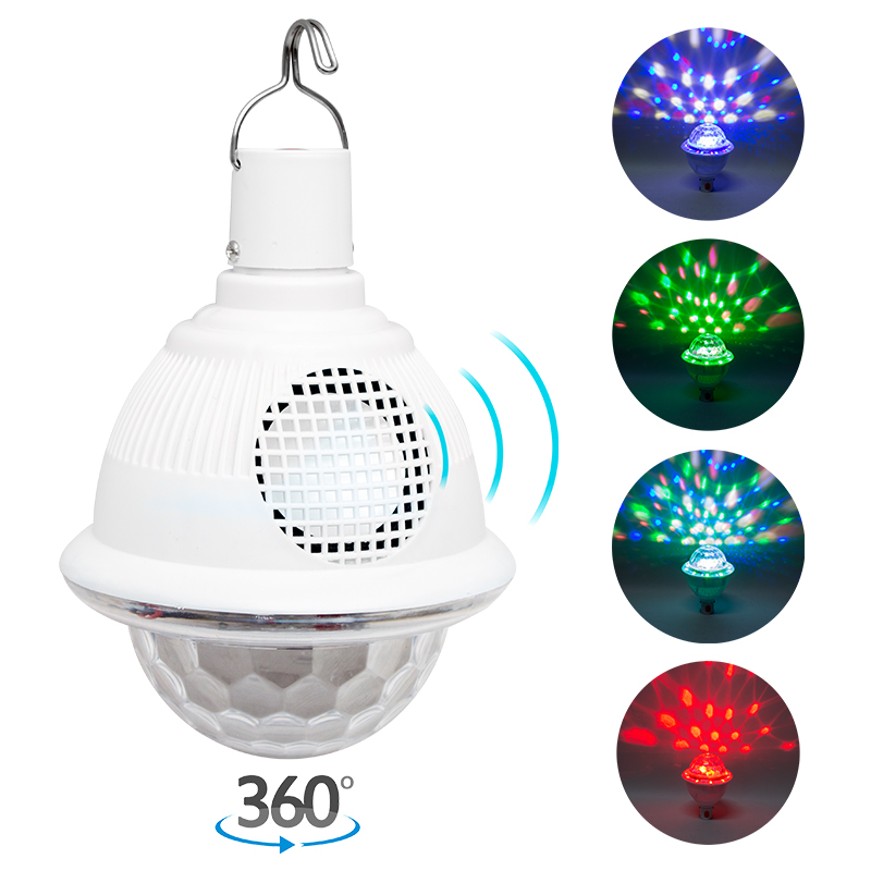 BLUETOOTH DESTEKLİ ANİMASYONLU 10 WATT ŞARJLI UFO TİP DİSKO TOPU (5271)