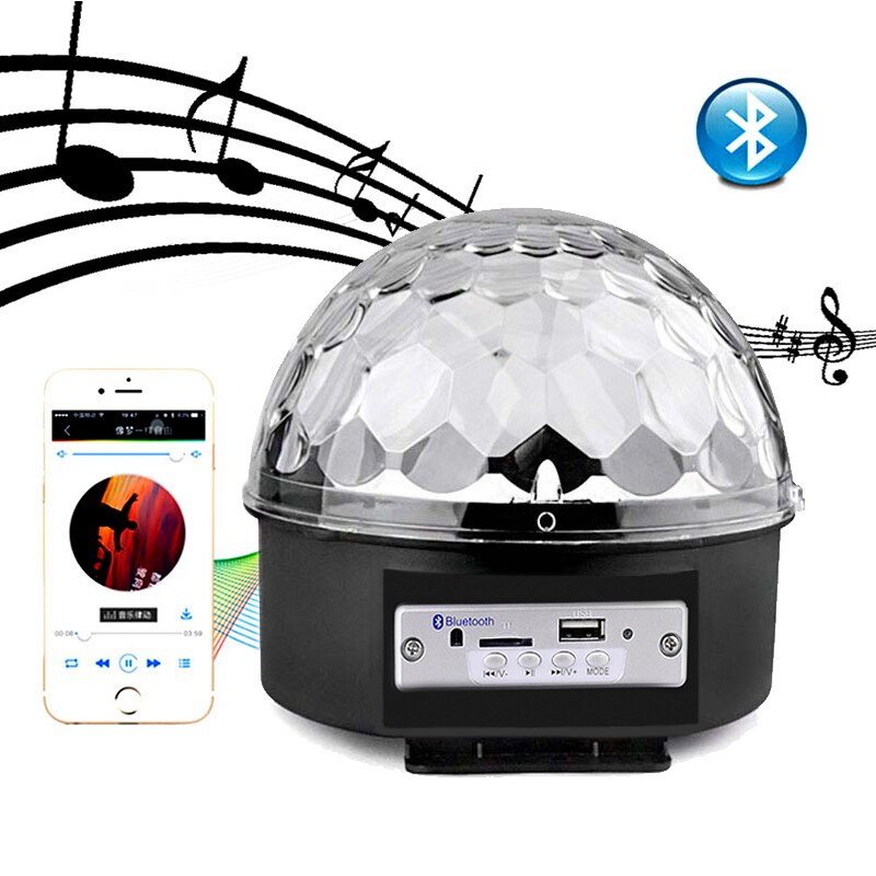 Bluetooth Sd Aux Usb Led Disko Lamba Topu Speaker (5271)