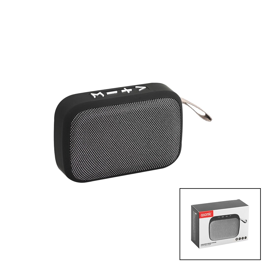 BLUETOOTH WİRELESS  MİNİ  HOPARLÖR SPEAKER  USB ŞARJLI   3W  300mAH PİL - MİKROFON - KART GİRİŞİ AS-02 (5271)