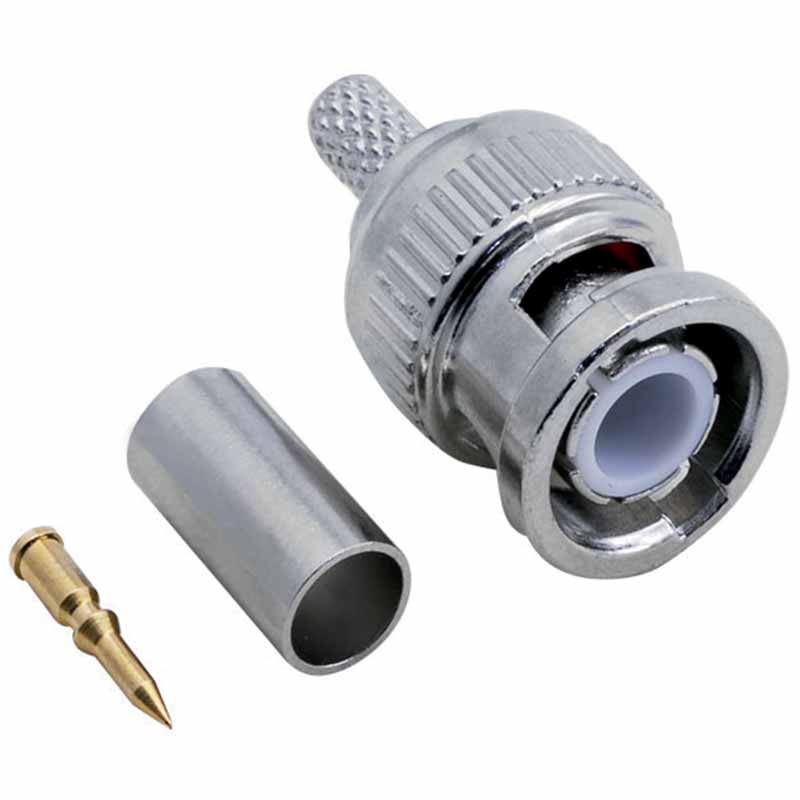 BNC FİŞ ERKEK SIKMALI KONNEKTÖR RG 58 TİP (5271)