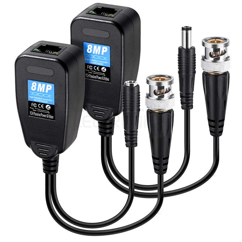BNC TO RJ45 VIDEO BALUN + POWER KONNEKTÖR (5271)