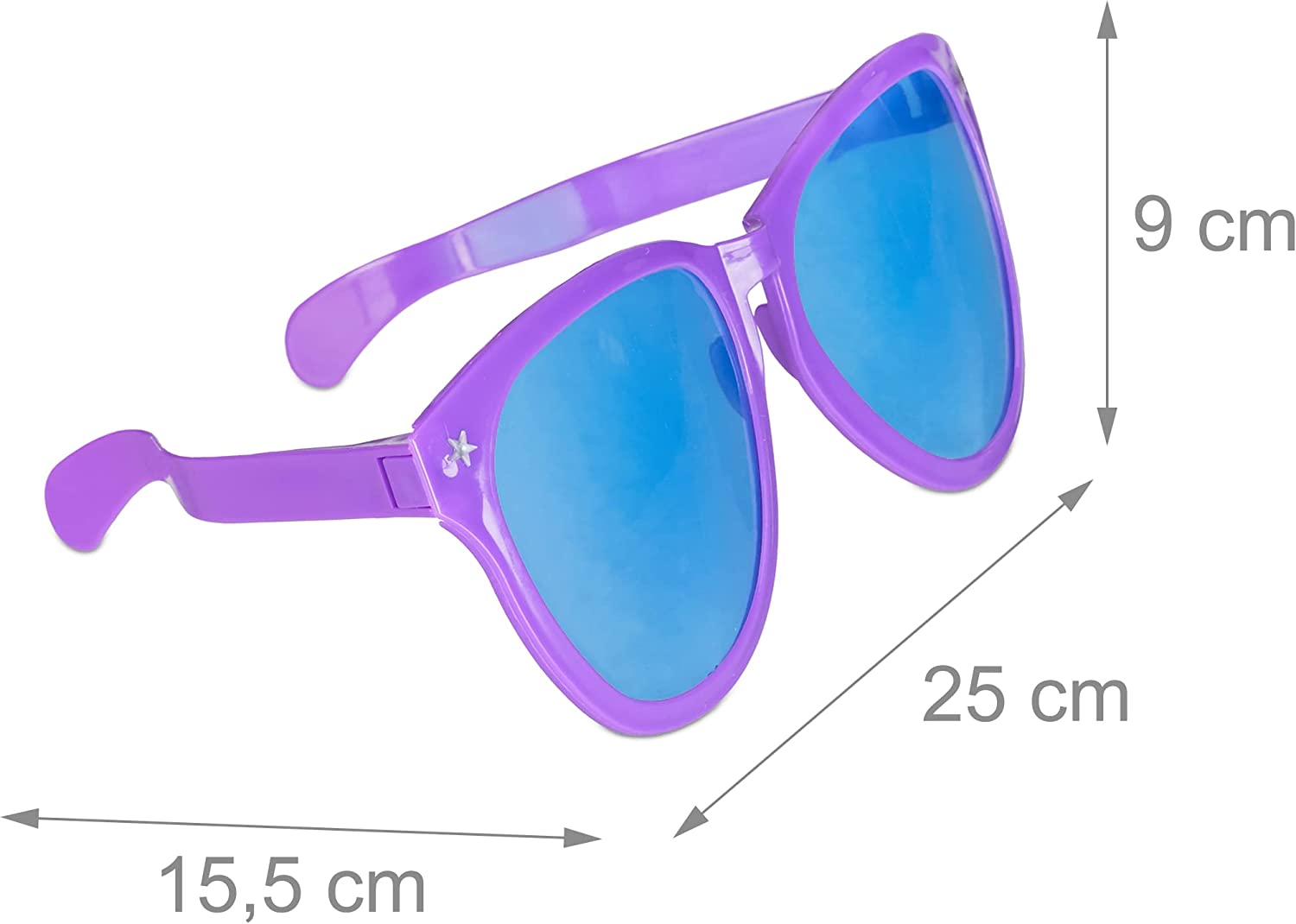 Büyük Parti Gözlüğü Rengarenk 12 Adet 27x9 cm (5271) Büyük Parti Gözlüğü Rengarenk 12 Adet 27x9 cm (5271)