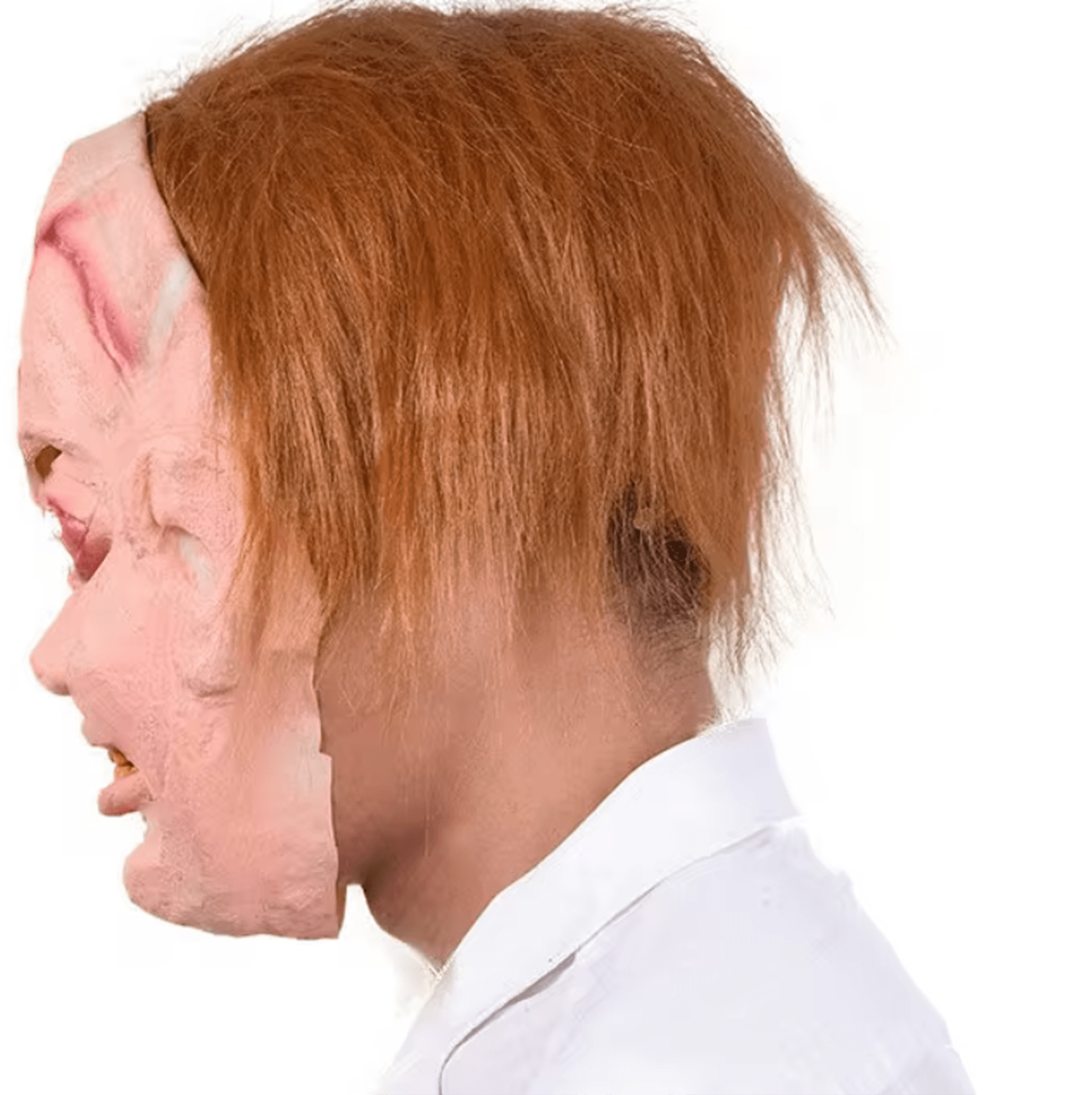 Çaki Maskesi Kahverengi Saçlı Lateks Et Chucky Çaki Maskesi (5271)