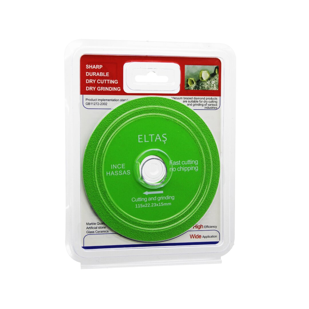 CAM KESME  YEŞİL HASSAS KESİCİ DİSK - TAŞLAMA  115X22X23X15MM (5271)