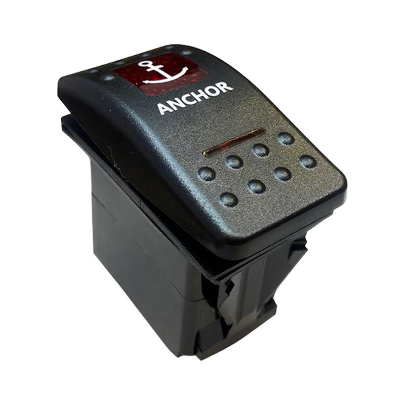 ÇAPA IRGATI IŞIKSIZ 4P ON-OFF-ON 12-24V YAYLI MARIN SWITCH (IC-134M-S11E) (5271)