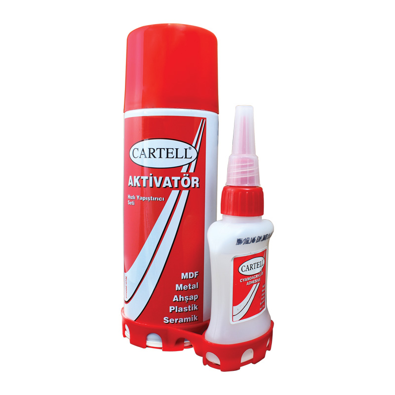 CARTELL HIZLI YAPIŞTIRICI SETİ (AKTİVATÖR)  200ML (5271)
