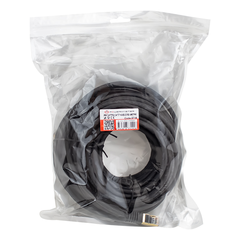 CAT7 KABLO 15 METRE SİYAH PMCAT715 (5271) CAT7 KABLO 15 METRE SİYAH PMCAT715 (5271)