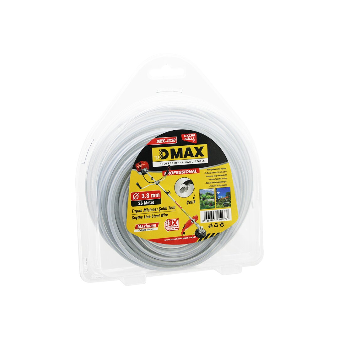ÇELİK TELLİ YUVARLAK    3.3MM X 26MT  ÇİM BİÇME TIRPAN MİSİNASI (5271)