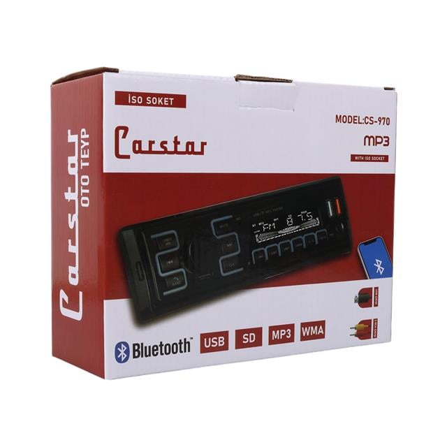 ÇİFT USB/SD/FM/AUX/BLUETOOTH KUMANDALI OTO TEYP 4X60 WATT CS-970 (5271) ÇİFT USB/SD/FM/AUX/BLUETOOTH KUMANDALI OTO TEYP 4X60 WATT CS-970 (5271)