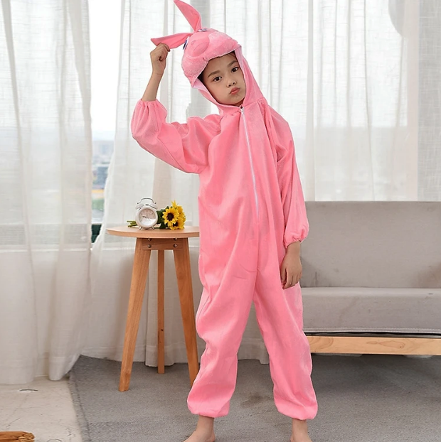 Çocuk Tavşan Kostümü Pembe Renk 2-3 Yaş 80 cm (5271) Çocuk Tavşan Kostümü Pembe Renk 2-3 Yaş 80 cm (5271)