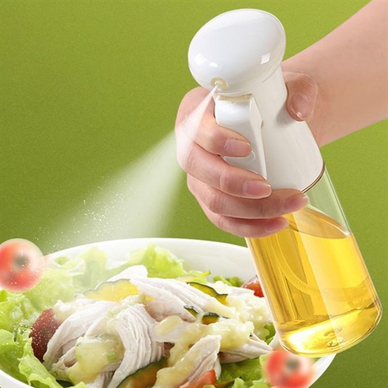 Çok Amaçlı Cam Şişe Püskürtmeli Dağıtıcı Yağdanlık Limonluk Sirke Sosluk Spreyi Beyaz (5271)