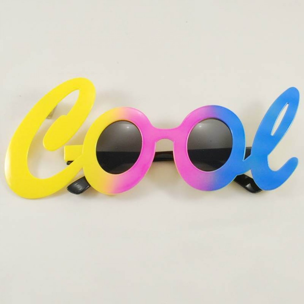 Cool Yazılı Rengarenk Parti Gözlüğü 21x8 cm (5271)