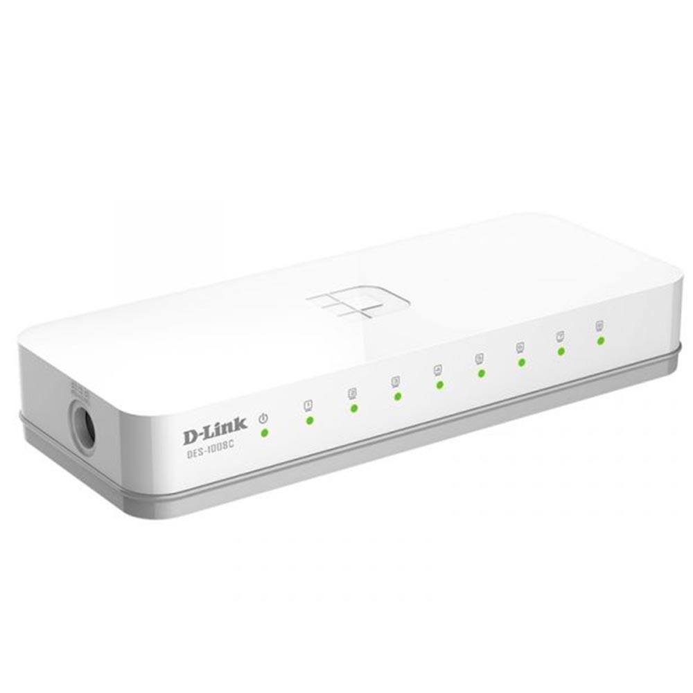 D-LINK DES-1008C 10/100 MBPS 8 PORT ETHERNET SWITCH (5271)