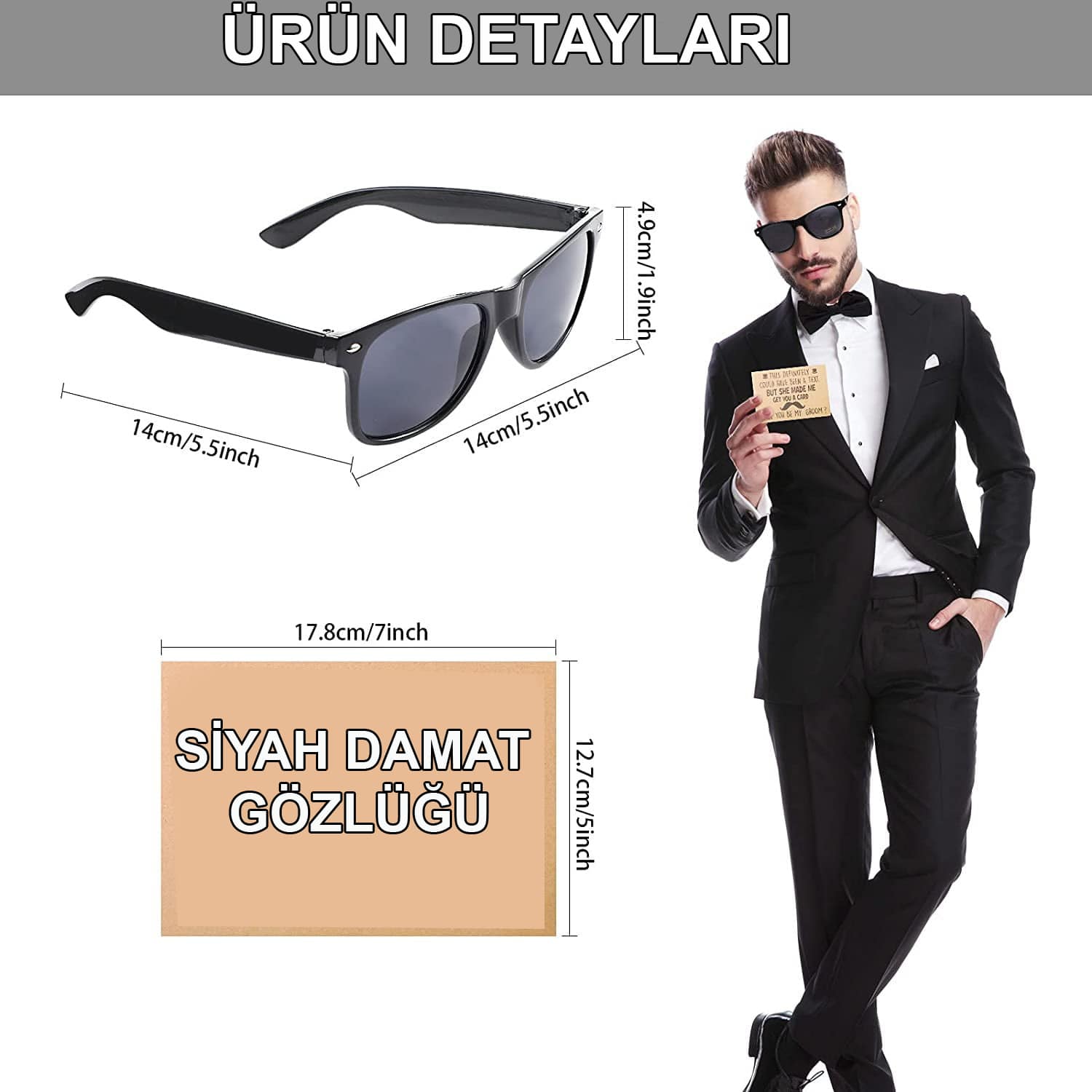Damat Gözlüğü – Düğün ve Bekarlığa Veda Partisi Aksesuarı (5271) Damat Gözlüğü – Düğün ve Bekarlığa Veda Partisi Aksesuarı (5271)
