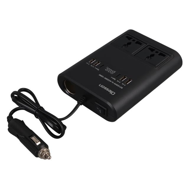 DC 12-24V 150W Oto Araç Power İnverter Ek Çakmak Girişi - 2x TYPE-C - 4x USB - 2x 220V Üniversal Priz (5271) DC 12-24V 150W Oto Araç Power İnverter Ek Çakmak Girişi - 2x TYPE-C - 4x USB - 2x 220V Üniversal Priz (5271)