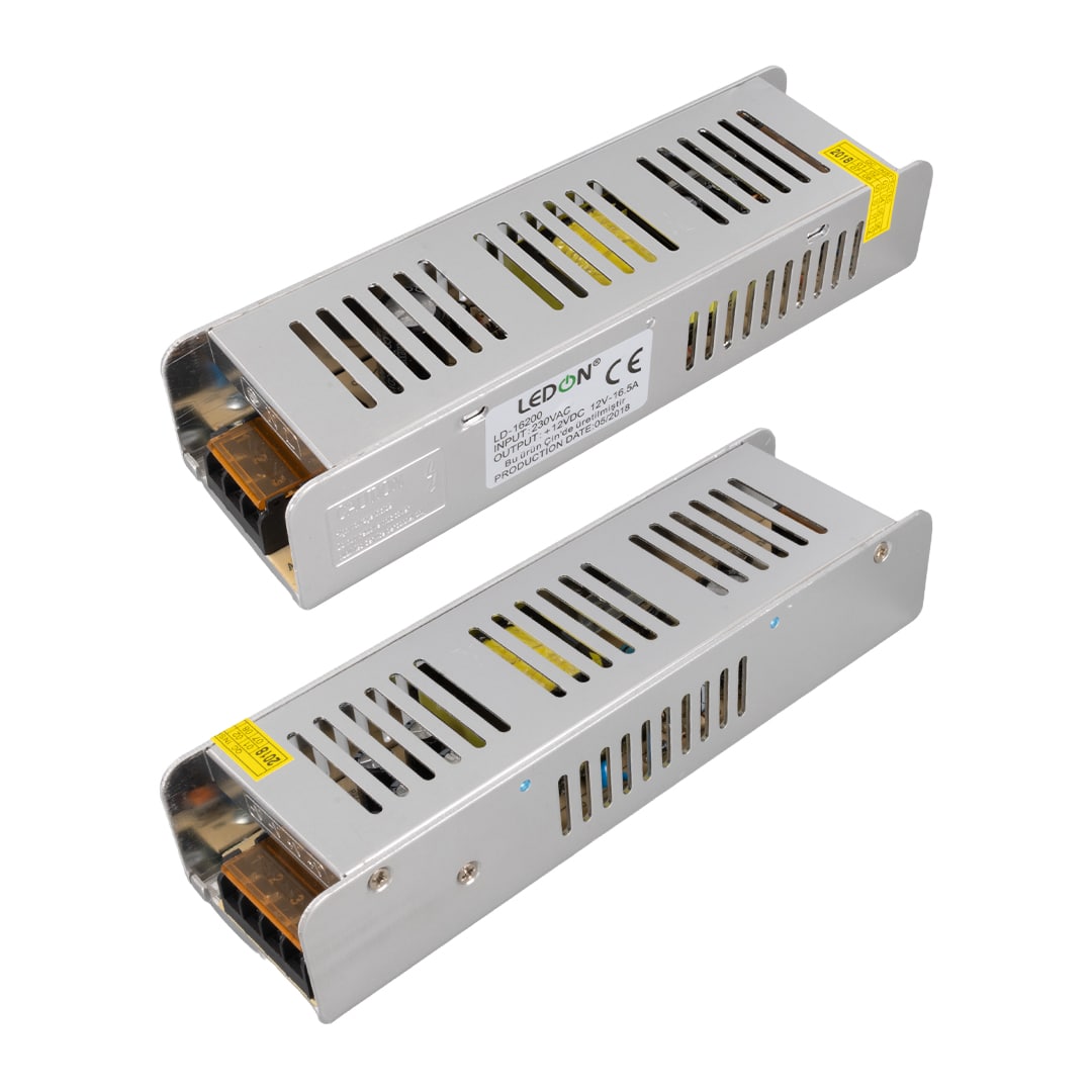 DC 12V-16.5A SLİM METAL KASA ADAPTÖR (5271)