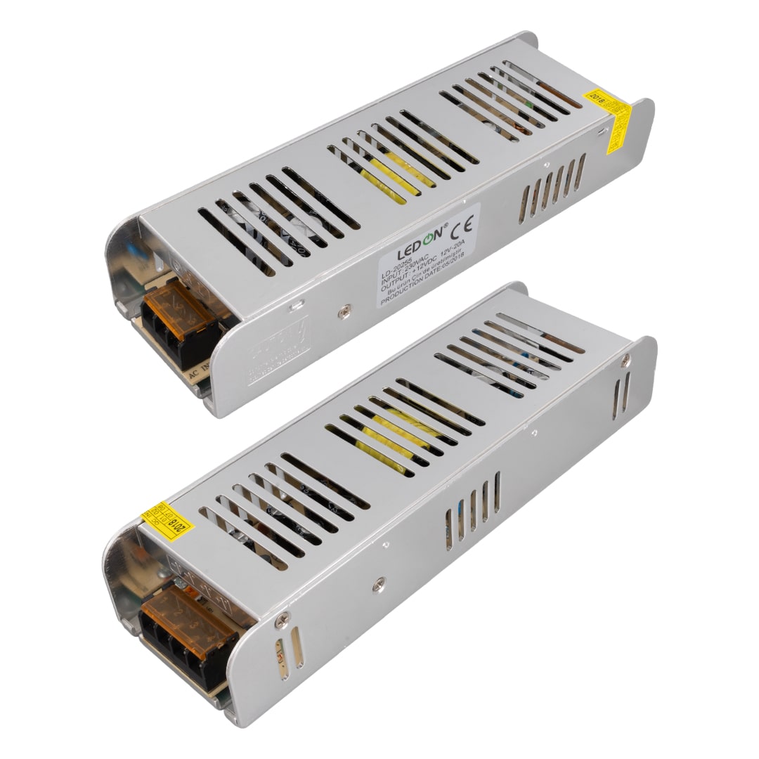 DC 12V-20A SLİM METAL KASA ADAPTÖR (5271)