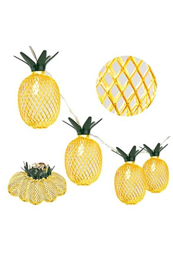 Dekoratif Pilli Pineapple Ananas Pilli Şerit Led Işık (1 Metre) (5271)