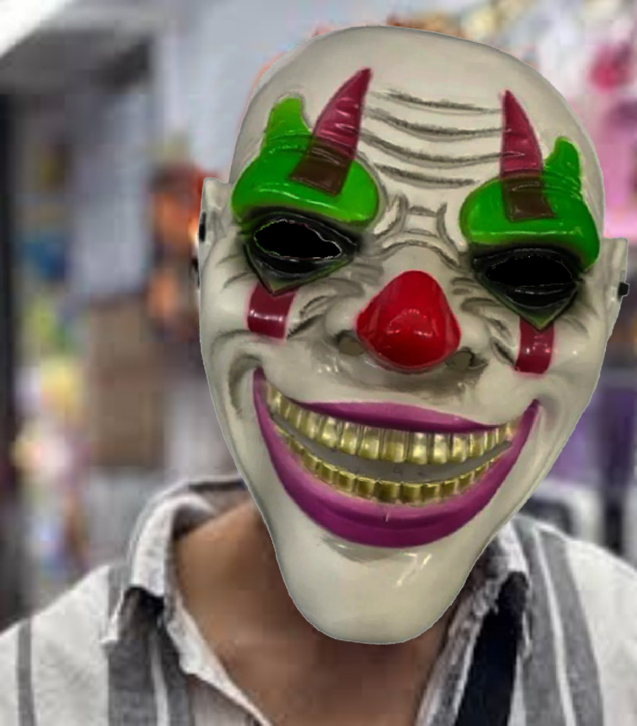 Delirten Gülüş Psikopat Palyaço Temalı Joker Maskesi (5271)