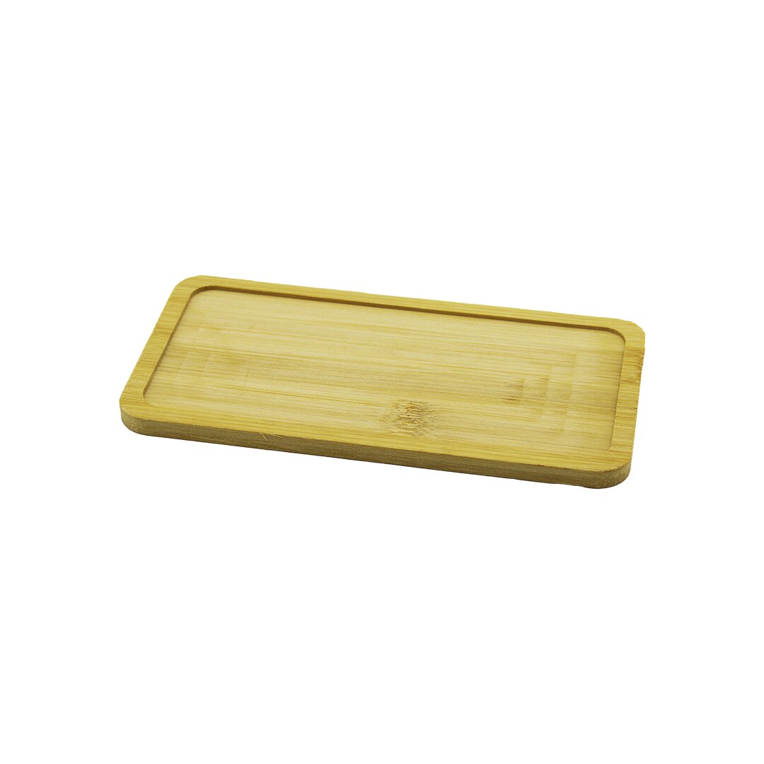 DİKDÖRTGEN  AHŞAP BAMBU YAĞDANLIK ALTLIK  MİNİ TEPSİ   20X10X0.8CM (5271)