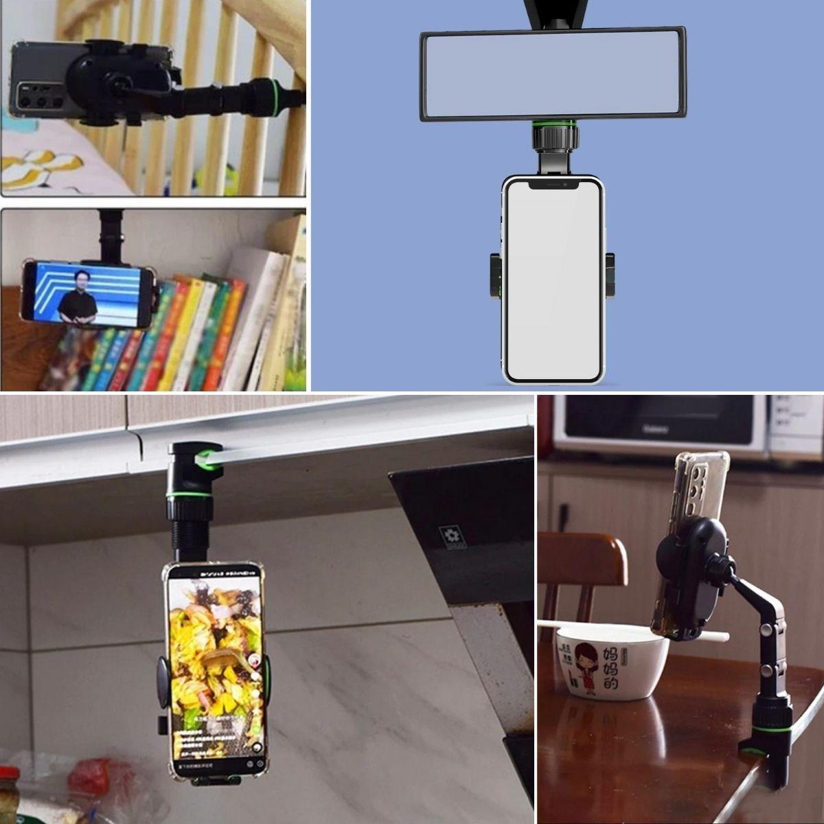 Dikiz Aynasına Takılabilen Eklemli Telefon Tutucu Aparat (5271)