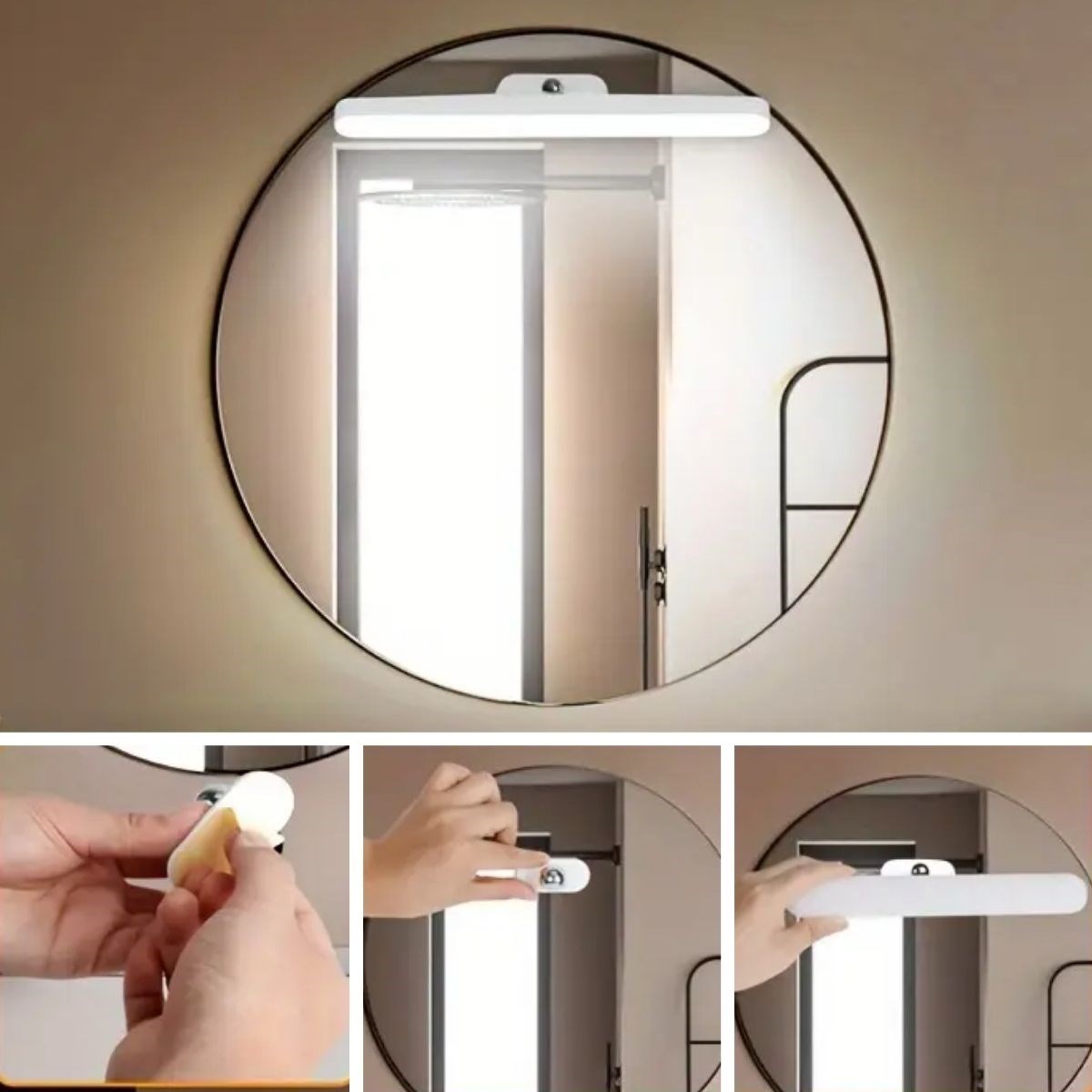 Dokunmatik USB İle Şarj Olabilen 27 cm Led Aydınlatma Makyaj Aynası Işığı (5271)