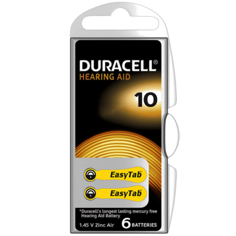DURACELL 10 NO KULAKLIK PİLİ 6LI PAKET (5271)