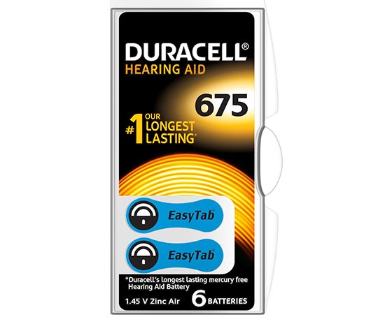 DURACELL 675 NO KULAKLIK PİLİ 6LI PAKET (5271)