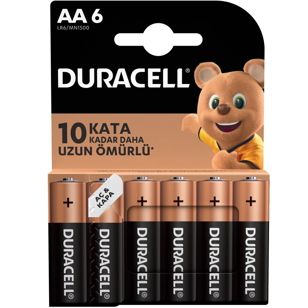 DURACELL AA KALEM PİL (6LI) PAKET FİYAT (5271)