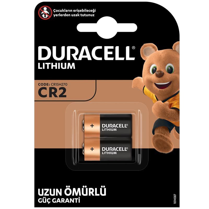 DURACELL CR2 3 VOLT LİTHİUM PİL 2Lİ PAKET (5271)