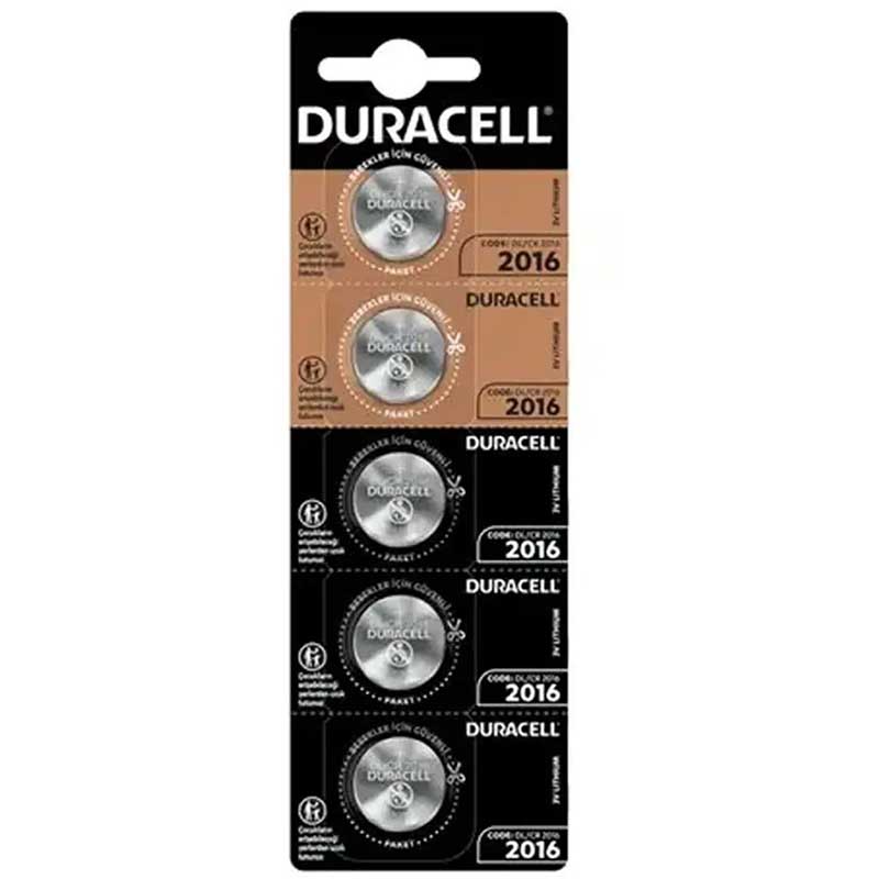 DURACELL CR2016 LİTYUM PİL 5Lİ PAKET FİYAT (5271)
