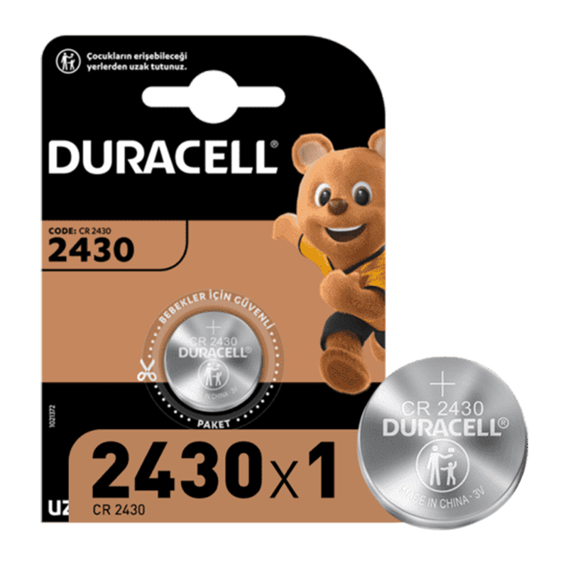 DURACELL CR2430 LİTYUM PİL TEK FİYAT (5271)