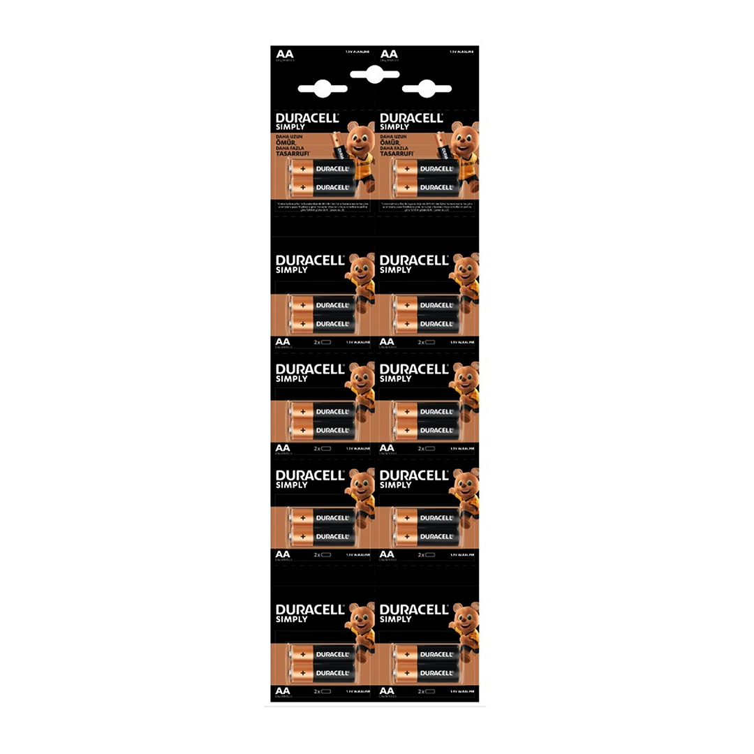 DURACELL KALEM PİL ALKALİN 20 PARÇA (5271)