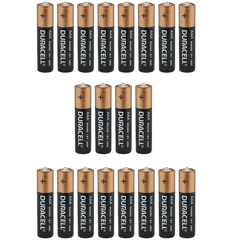DURACELL LR03/MN2400 1.5V ALKALİN AAA İNCE KALEM PİL 20Lİ KARTELA PAKET FİYAT (2Lİ YIRTMALI) (5271)