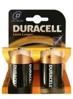DURACELL LR20 D BÜYÜK  PİL 2Lİ KART (5271)