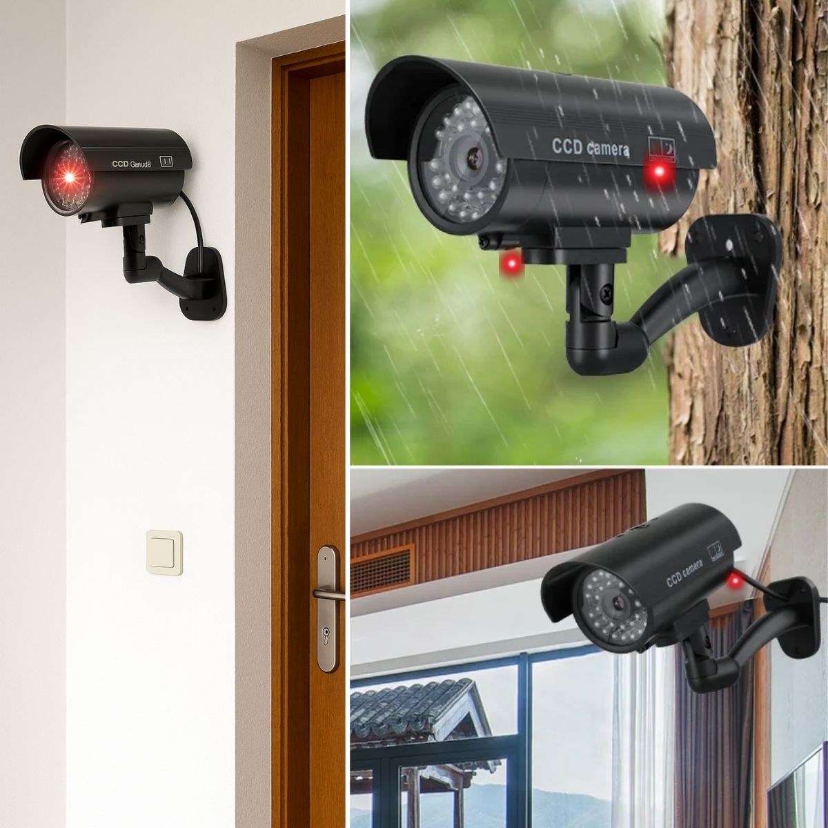 Duvara Monte Edilebilen Kırmızı Işıklı Siyah Sahte Güvenlik Kamerası Fake Kamera (5271) Duvara Monte Edilebilen Kırmızı Işıklı Siyah Sahte Güvenlik Kamerası Fake Kamera (5271)