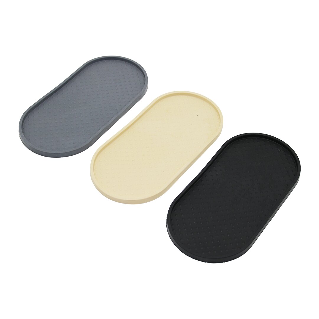 DÜZ   OVAL   RENKLİ SİLİKON  YAĞDANLIK - SABUNLUK ALTLIK  12 X 24.5CM (5271)