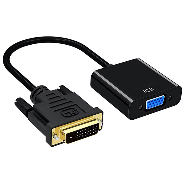 DVI-D 24+1 ERKEK TO VGA DİŞİ ÇEVİRİCİ ADAPTÖR KABLO DVI-D TO VGA ADAPTÖR (5271)