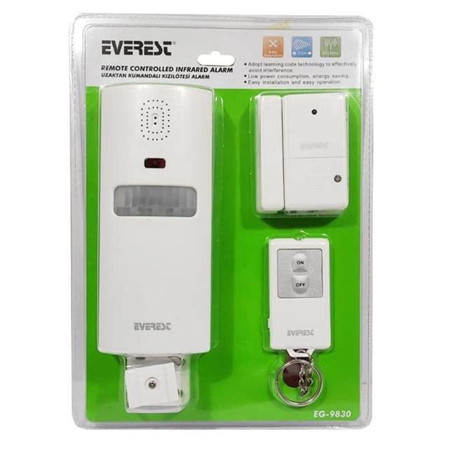 EG-9830 PIR Kızılötesi Hareket Sensörlü Güvenlik Alarmı Uzaktan Kumandalı (5271) EG-9830 PIR Kızılötesi Hareket Sensörlü Güvenlik Alarmı Uzaktan Kumandalı (5271)
