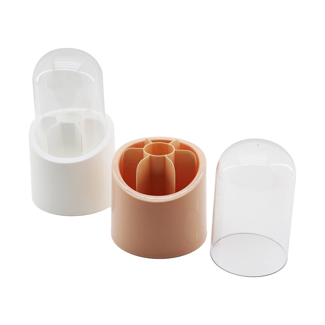 ELİS 7 BÖLMELİ KAPSÜL ORGANİZER PLASTİK HAZNE - KRİSTAL MİKA FANUS KAPAK (5271)