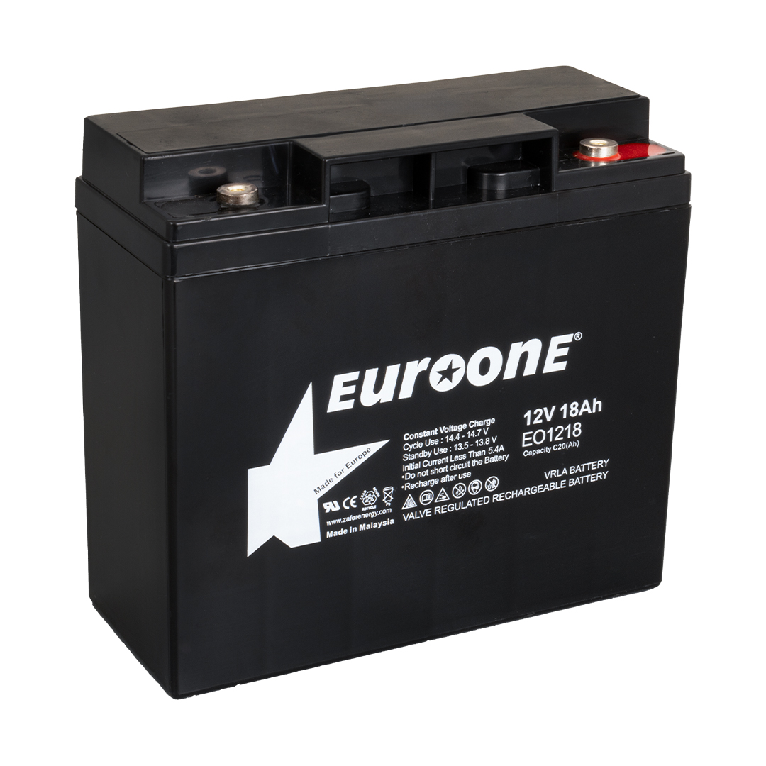 EUROONE EO1218 12 VOLT - 18 AMPER AKÜ (181 X 76 X 167 MM) (5271)