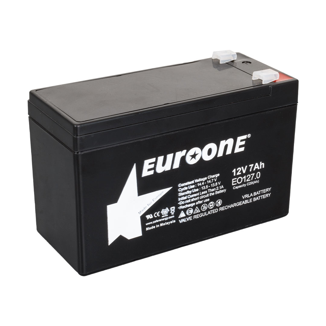 EUROONE EO127.0 12 VOLT - 7 AMPER AKÜ (150 X 65 X 90 MM) (5271)