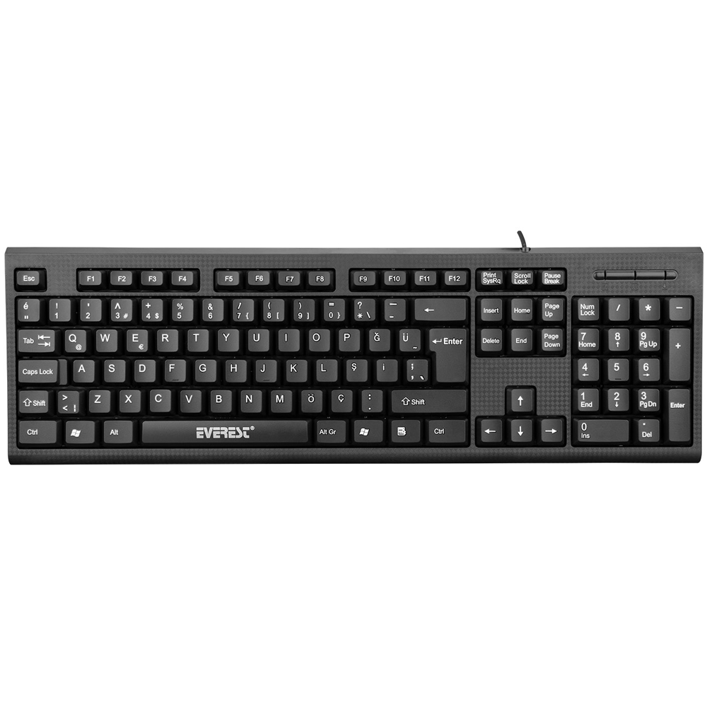 EVEREST KB-871U SİYAH USB STANDART Q KLAVYE (5271)