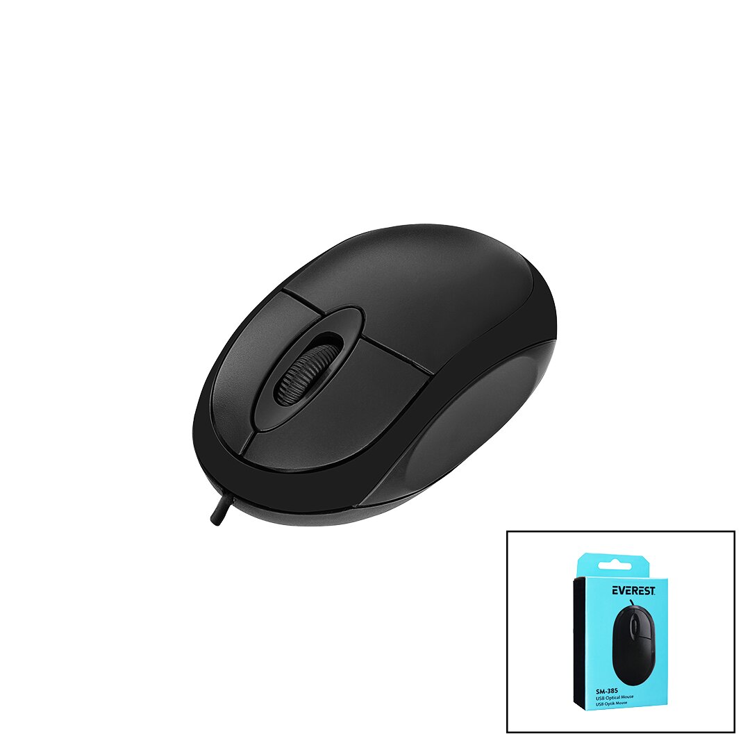 EVEREST SM-385  KABLOLU USB   1200 DPI  OPTİK MOUSE  KUTULU (5271)