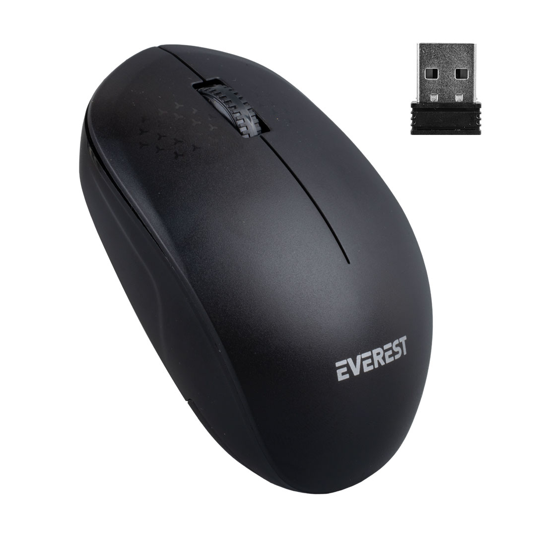 EVEREST SMW-88 USB 2.4GHZ SİYAH 1200 DPI KABLOSUZ MOUSE (5271)