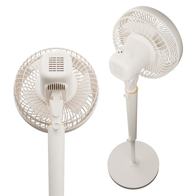 Fan12 Dynabreeze 9&apos;&apos; 70 Watt 3 Hız Kademeli 2000RPM Çift Motorlu Vantilatör Krem Gold (5271)