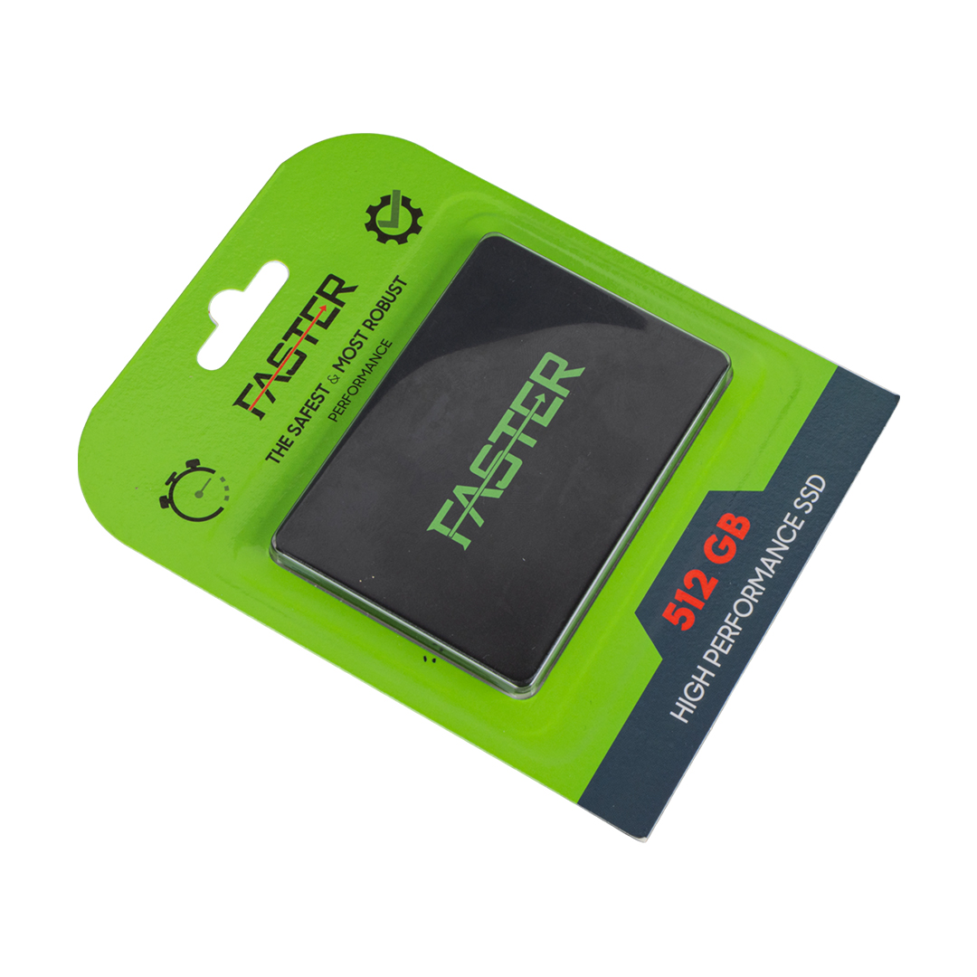 FASTER FS-512 SATA3 512 GB SSD 550/510 MB/S UZUN ÖMÜRLÜ HARDDİSK (5271)