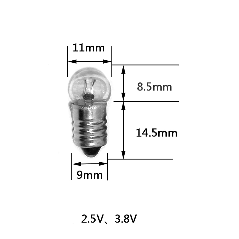 FENER AMPÜL 1.5 VOLT VİDALI  (50LİK PAKET) (5271)